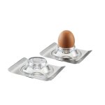 Coquetiers brunch - gefu - lot de 2 - argent - gris - adulte