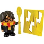 Coquetier et emporte - pice - paladone - harry potter - jaune - plastique - rond