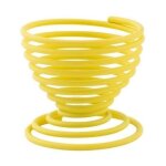 Coquetier - point virgule - jaune - 5 cm - finition époxy - nettoyage facile au lave - vaisselle Coquetier - point virgule - jaune - 5 cm - finition époxy - nettoyage facile au lave - vaisselle