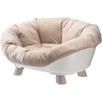 Corbeille - ferplast - sofa throne 4 - avec coussin - blanc