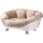 Corbeille - ferplast - sofa throne 6 - avec coussin - blanc