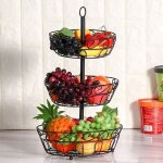 Corbeille de fruits  3 niveaux porte fruits panier  lgumes en mtal corbeille  fruits de rangement ...