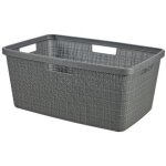 Corbeille � linge - curver - jute - 46 l - gris
