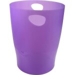 Corbeille à papier exacompta ecobin violet translucide Corbeille à papier exacompta ecobin violet translucide