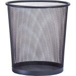 Corbeille � papier en maille m�tallique noire