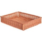 Corbeille de présentation plateaucaissepanier dosier clair rectangulaire Corbeille de présentation plateaucaissepanier dosier clair rectangulaire