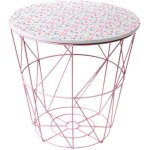 Corbeille de rangement filaire rose - liberty - 30 x 30 cm - enfant - mixte Corbeille de rangement filaire rose - liberty - 30 x 30 cm - enfant - mixte