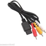 C�ble av - nintendo - n64 / gamecube / sfc - 6ft - noir - connectique filaire