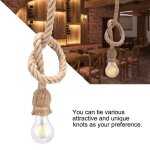 Corde de chanvre fil électrique porte lampe cordon bricolage e27 ampoule suspension lumière industrielle ... Corde de chanvre fil électrique porte lampe cordon bricolage e27 ampoule suspension lumière industrielle ...