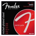 Cordes pour guitares �lectriques - fender - 250xs - nickel plated steel - tirants 008 - 010 - 015 - 021 ...