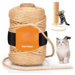 Corde - naturel - 6mm x 60m - jute de haute qualit - corde pour arbre  chat - durable et lastique