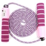Cordes � sauter - la poign�e souple pour enfant - compteur int�gr� - r�glable - violet