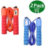 Corde � sauter2 pcs jump skipping rope corde a sauter enfant adulte compteur int�gr� r�glable c�ble pour ...