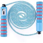 Cordes � sauterla poign�e souple pour enfant compteur int�gr� r�glable c�ble pour fitness boxe gym bleu ...