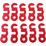 Corde de tente - fluorescente - aluminium - 10pcs - accessoires de camping