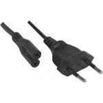 Cordon lectrique secteur bipolaire noir 1. 80m