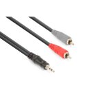 Cordon jack 35 st�r�o / 2 x rca m�le 3 m -