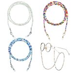 Cordon lunettes femme perles multicolores - 3 multicolorestandard polyvalent antid�rapant soleil lecture ...