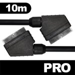 Câble péritel - d2diffusion - 10m - relier 2 appareils stéréo (ou mono) - noir Câble péritel - d2diffusion - 10m - relier 2 appareils stéréo (ou mono) - noir