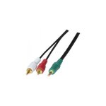 Cordon st�r�o jack 3. 5 mm pc99 m�le vers 2 rca m�le de 1. 80 m�tres