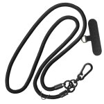 Cordon pour tlphone tour de cou 60cm attache universelle noir - avizar - cordon pour tlphone