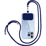 Cordon universel - e. f. connection - 160cm - bleu marine - filaire - compatible t�l�phones portables ...