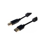 Cordon usb 2. 0 type a / b avec ferrites noir - 30 m Cordon usb 2. 0 type a / b avec ferrites noir - 30 m