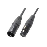 Cordon xlr - pd connex - 1. 5 m - noir - mle / femelle - signal sans interfrence