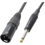 Cordon xlr mle - pd connex - jack 6. 35 mono - 1. 5 m - transmission sans interfrence - noir