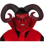 Cornes de diable noir pour homme - fiestas guirca - taille unique en plastique