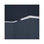 Corniche de plafond d�corative decoon - mod�le raffin� - polystyr�ne - 200x22x22 cm
