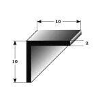 Cornire profil de montage profil de construction  ailes gales alu hauteur:20 mm longueur:1000 mm ...