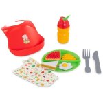 Coffret bon apptit - corolle - 10 accessoires repas pour poupon 36 et 42 cm - multicolore