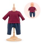 Corolle - ensemble marinire et pantalon pour poupon 30cm - ds 18 mois