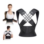 Ceinture de posture - correcteur de dos - ajustable - unisexe - noir - fitness