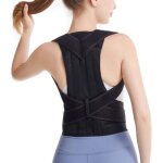 Correcteur de posture unisexe - support dorsal lavable - tour de taille 55 - 70 cm - quille de 30 cm ...