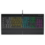Clavier mcanique - corsair - k55 rgb pro - rtroclairage led rgb - repose - poignets - qwerty