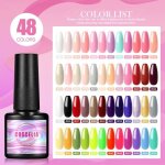 Coscelia kit 7ml vernis semi permanent choisissez 20 couleurs vernis  ongles set nail art gel uv soak ...