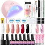 Coscelia manucure kit de 36w nail lampe 6 couleurs vernis semi permanent 3pcs poly gel 3pcs uv extension ...