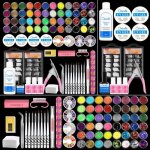 Cosecelia couleur gel uv ongle lot 25pcs poudre de dcorations dongles gel uv soak off kit outils pour ...