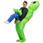 Dguisement alien gonflable pour enfants - costume dhalloween - carnaval - vert