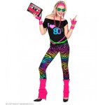 Costume des années 80 - t. l - tshirt guêtres legging bandeau 2 bracelets Costume des années 80 - t. l - tshirt guêtres legging bandeau 2 bracelets