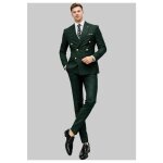 Costume crois� homme vert