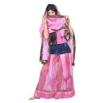 Costume danseuse orientale - femme - l - rose - 1 jupe 1 tee - shirt 1 chle