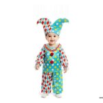 Costume - d�guisement darlequin bleu - multicolore - 6 mois � 2 ans - polyester