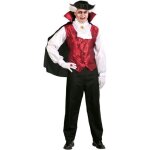 Costume dracula homme halloween - fiesta - taille m / l - rouge / noir / blanc - chemise jabot et cape ... Costume dracula homme halloween - fiesta - taille m / l - rouge / noir / blanc - chemise jabot et cape ...