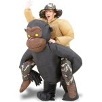 Costume gonflable dguisement homme sur le dos dun gorille - taille unique - beige noir marron camouflage ...