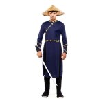 Costume - guerrier chinois - multicolore - polyester - pour homme