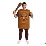 Costume - guirca - tung tung sahur - multicolore - polyester - pour homme