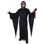 Costume halloween scream ensanglant - ghost face - taille xl - noir - enfant - fun world